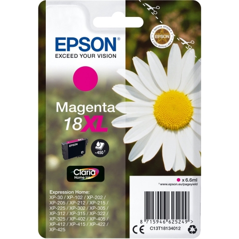 EPSON 18 XL inktcartridge magenta 6.6ml