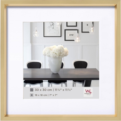 WALTHER DESIGN Walther Steel Style 40x40cm Goud Fotokader