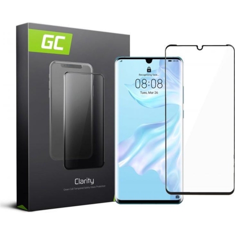 screen protector Huawei P30 Pro 9H Gehard glas rand Gelijmd