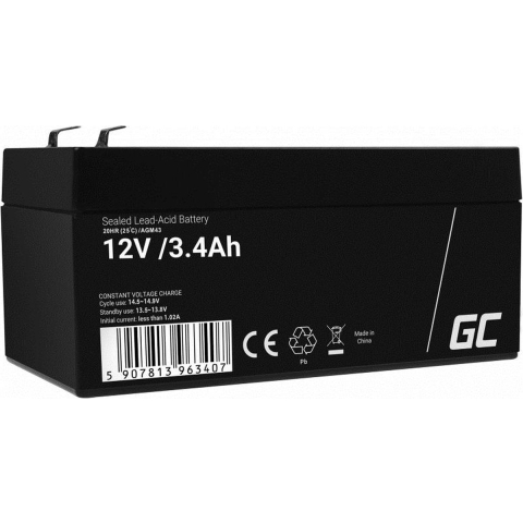 AGM VRLA 12V 3.4Ah accu onderhoudsvrij