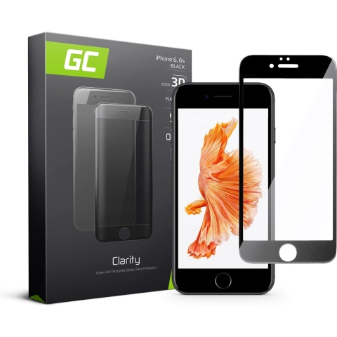 GC Clarity Screen Protector voor Apple Iphone 6 6S - zwart