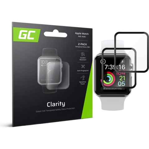 2x Screen Protector GC Clarity voor Apple Watch 4/5 44mm