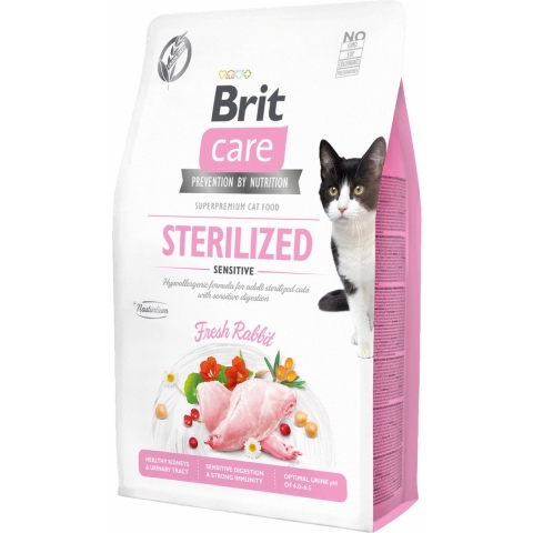 Brit Care Cat Grainfree Adult Sterilized Sensitive Fresh Rabbit 2 kg