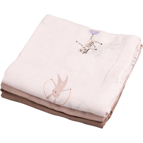 Sebra Teeny Toes Hydrofiel Handdoek 75x75 Set Van 3