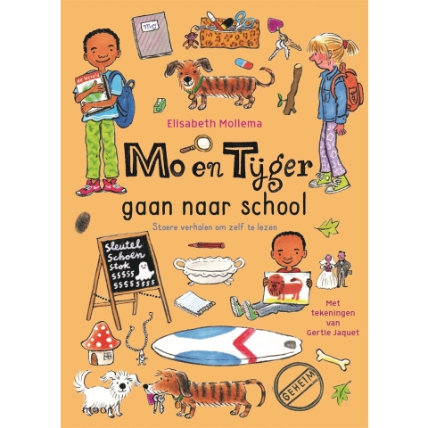 Mo en Tijger gaan naar school (Hardback)