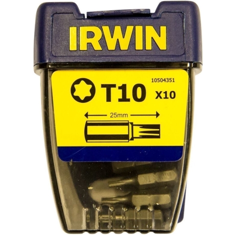 Irwin Torx T10 - 1/4”/25 mm - 10 stuks - 10504351