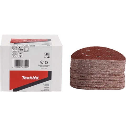Makita P-43658 Schuurschijf 125mm K100 Red Velcro