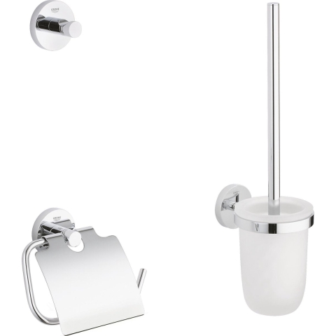 GROHE Essentials Accessoireset - Toiletrolhouder - Toiletborstelset - Haak