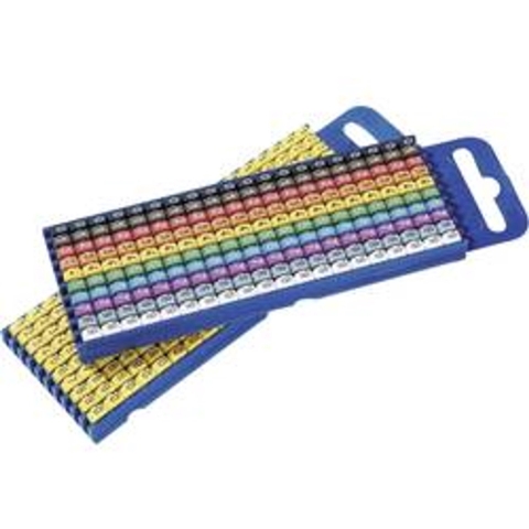 HellermannTyton WIC2-0-9-PA-CC-T1 Markeerclip Opdruk 0 - 9 Buitendiameter 2.8 tot 3.80 mm 561-02100