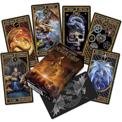 Nemesis Now Tarot kaarten Anne Stokes Dragon Tarot Cards Multicolours