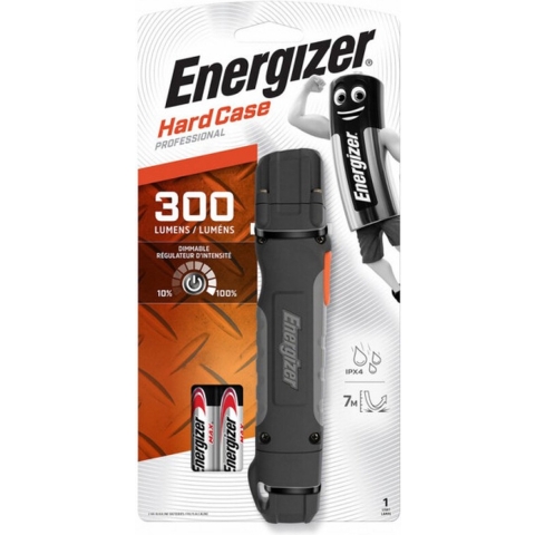 Energizer Hardcase 2AA Zaklamp werkt op batterijen LED 300 lm 340 g