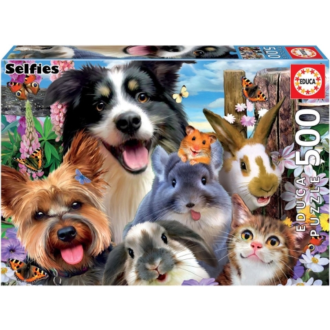 Educa Puzzel - Grappige selfie - 500 Bakstenen - Educa - OneSize - Puzzel