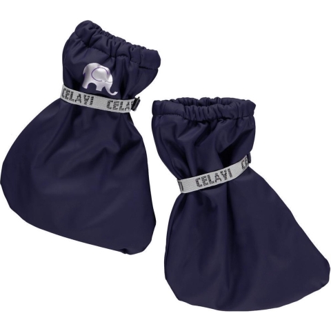 CeLaVi Overschoenen m. Fleece - PU - Navy - CeLaVi - 0-1 jaar (50-80) - Overschoenen