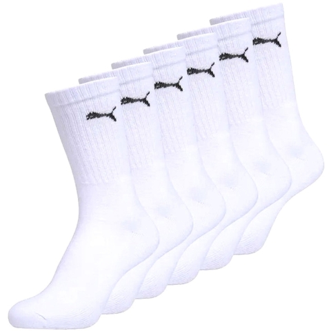 Puma Sokken - 6-pack - Crew - White - Puma - 35/38 - Sokken