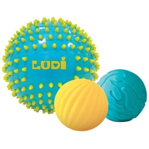Ludi Sensorische ballen - 3 st. - Blauw - Ludi - OneSize - Ballen