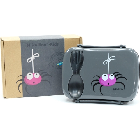 Carl Oscar Brooddoos m. Koelelement - Grey Spider - Carl Oscar - OneSize - Brooddoos