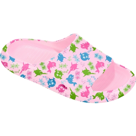 BECO Badslippers - Sealife - Roze - BECO - 26/27 - Badslippers