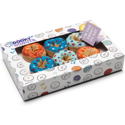 Dooky Sokken - Donut Sokken - 3-pack - Blueberry Oranje - Dooky - OneSize - Sokken