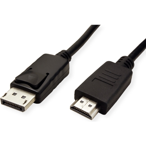 ROLINE GREEN DisplayPort Kabel DP - HDMI, M/M, zwart, 1 m