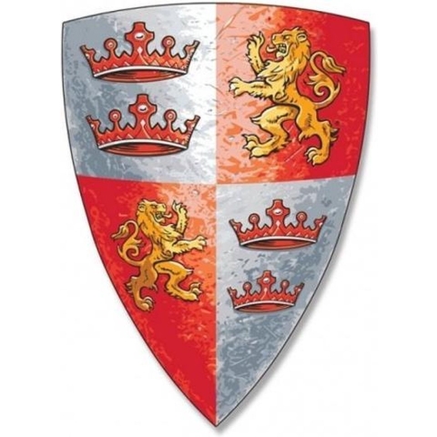 Liontouch Kostuum - Leeuwenhart Schild - Rood - Liontouch - OneSize - Kostuum