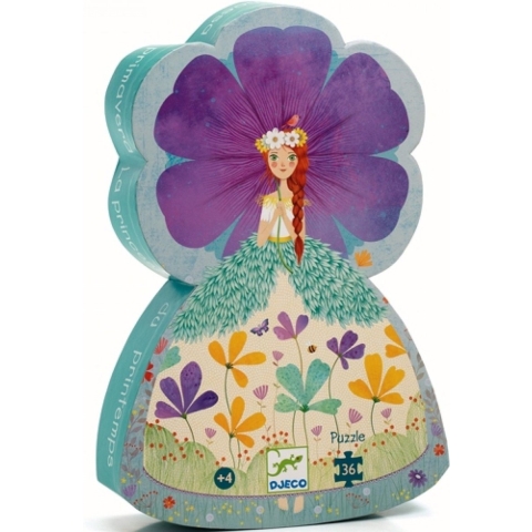 Djeco Puzzel - 36 Bakstenen - De lenteprinses - Djeco - OneSize - Puzzel