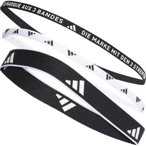 adidas Performance Haarband - 3-pack - Zwart/Wit - adidas Performance - 58 cm - Haaraccessoires