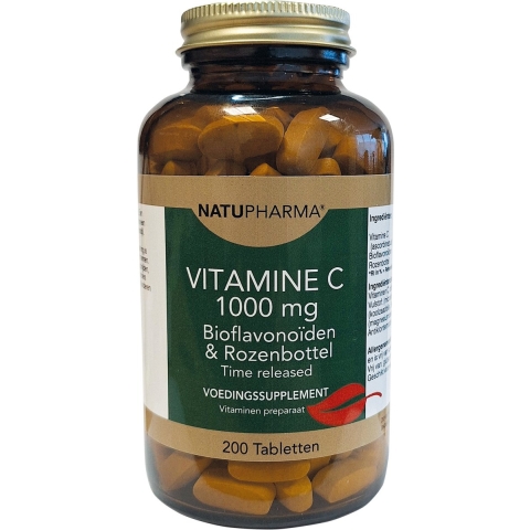 Natupharma Vitamine C 1000mg Bioflavonoïden & Rozenbottel - Time Released
