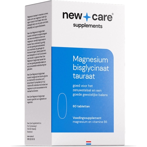 New Care Magnesium Bisglycinaat Tauraat Tabletten