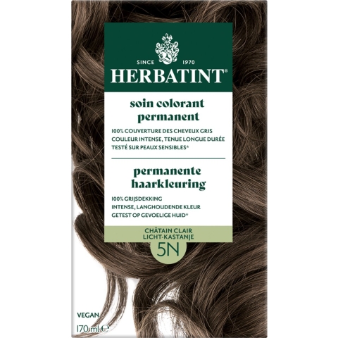 Herbatint Permanente Haarkleuring 5N Licht Kastanje