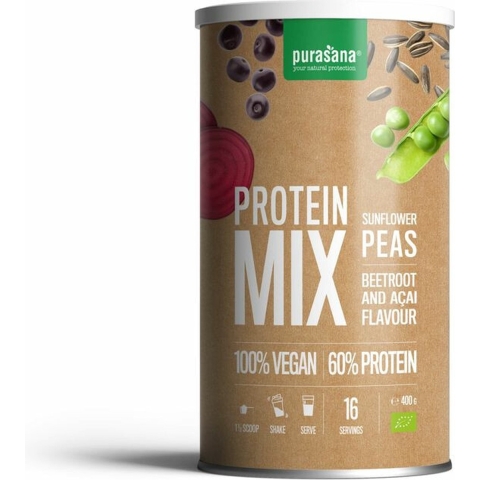 Purasana Pea Sunflower Proteine Mix Biet Açai