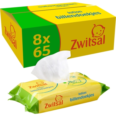 Zwitsal Lotion Billendoekjes 8-pack