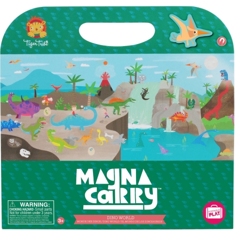 Tiger Tribe Magneetboek - Magna Carry - Dino World - Tiger Tribe - OneSize - Magnetisch speelgoed