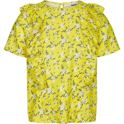 Cost:Bart T-Shirt - Etty - Geel m. Bloemen - Cost:Bart - 12 jaar (152) - T-Shirt