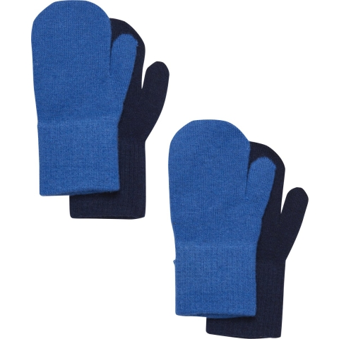 CeLaVi Wanten - Wol/Nylon - 2-pack - Helder kobalt/Navy - CeLaVi - 3-6 jaar (98-116) - Wanten
