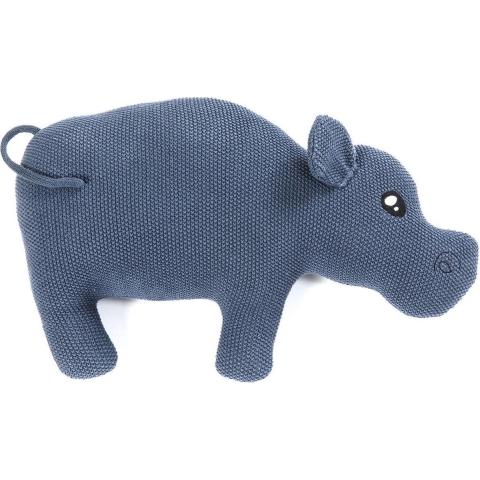 Smallstuff Kussen - Nijlpaard - 30x45 - Navy - Smallstuff - OneSize - Kussen