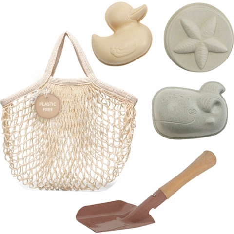 Hevea Strandset in Shopper - 20x6.5 cm - Hevea - OneSize - Zandspeelgoed