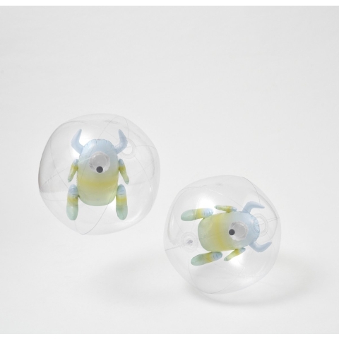 SunnyLife Strandbal - 32 cm - 3D - Monty De Monster - SunnyLife - OneSize - Strandbal