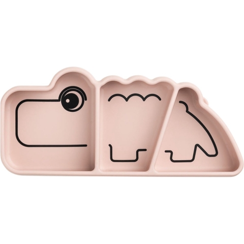 Done by Deer Borden - Silicone - 3 Kamers - Stick & Stay - Croco - Done by Deer - OneSize - Borden