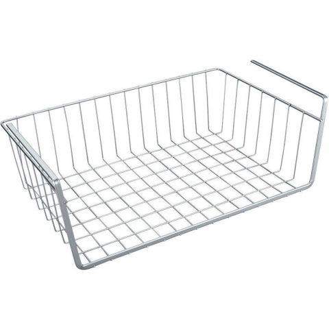 Metaltex Kanguro Opbergmand 40x26x14 cm Zilver