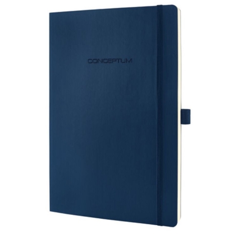 Sigel SI-CO316 Notitieboek Conceptum Pure Softcover A4 Blauw Geruit