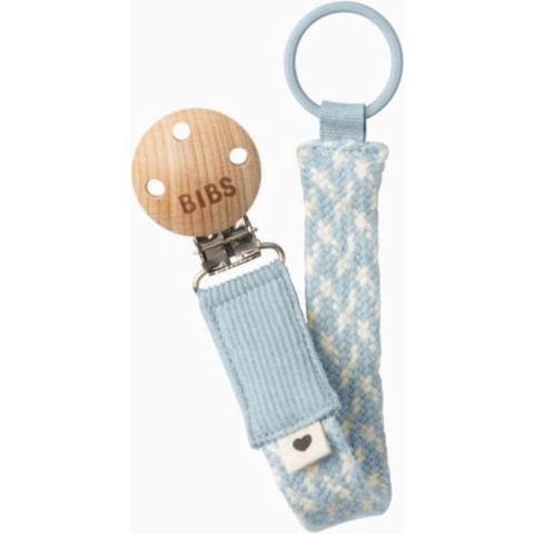 BIBS Speenketting - Gevlecht - Baby Blue/Ivory - BIBS - OneSize - Speenketting