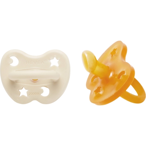 Hevea Speen - 3-36 mnd. - 2-pack - Natuurlijk Rubber - Melkachti - Hevea - OneSize - Speen