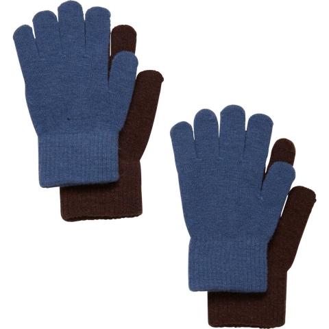 CeLaVi Handschoenen - Wol/Nylon - 2-pack - China Blue - CeLaVi - 3-6 jaar - Wanten