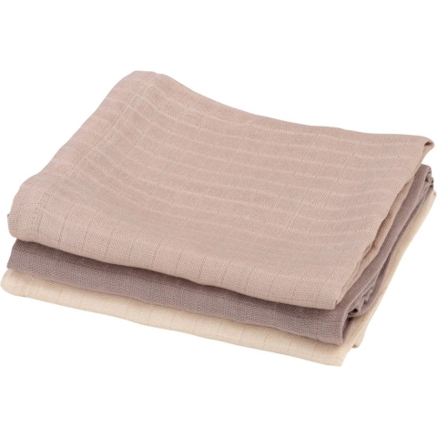 Sebra Hydrofiele Doek - 3-pack - Maanlicht Beige - Sebra - OneSize - Hydrofiele Doek