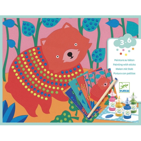 Djeco Schilderset - Stok schilderen - Djeco - OneSize - Creatieve Speelset