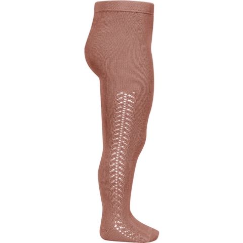 Condor Panty's m. Pointelle - Dusty Roze - Condor - 5-6 jaar (110-116) - Panty's