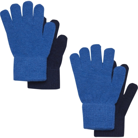 CeLaVi Handschoenen - Wol/Nylon - 2-pack - Helder kobalt/Navy - CeLaVi - 1-2 jaar (80-92) - Wanten
