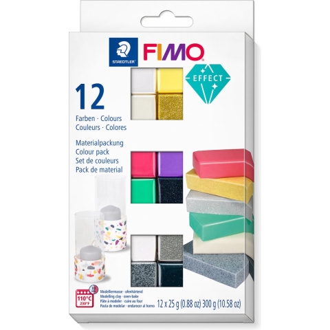 Staedtler FIMO Modelleerklei - Soft - 12x25 g - Effect - Staedtler - OneSize - Klei