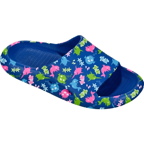 BECO Badslippers - Sealife - Blauw - BECO - 24/25 - Badslippers