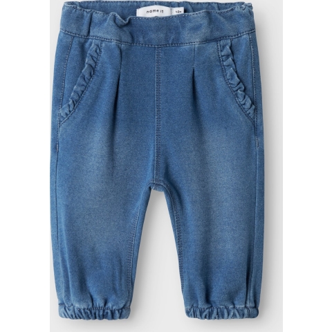 Name It Joggingbroek - Noos - NbfBella Ronde Jeans - Medium+ Blu - Name It - 1 jaar (80) - Joggingbroek